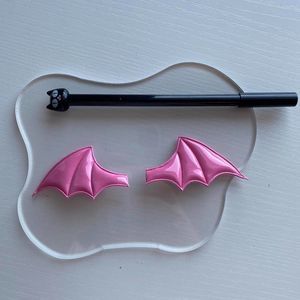 Devil Wings Pink Clips
